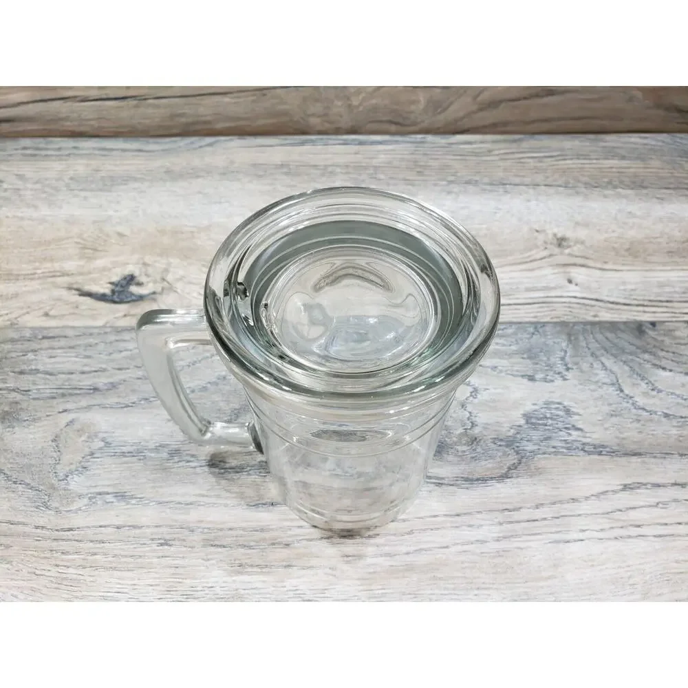 Just Bill Clear Glass Beer Stein Mug